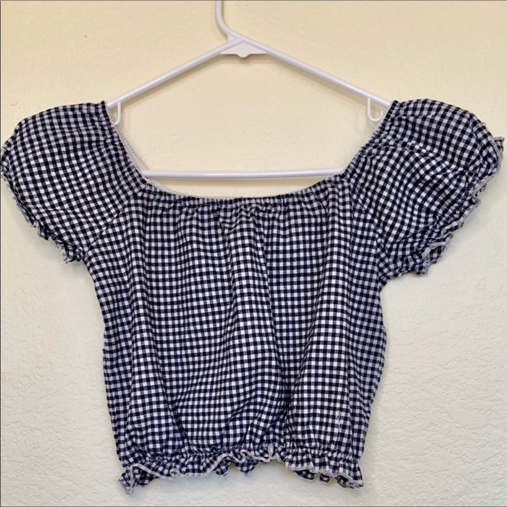 Brandy Mellville Blue Crop Top